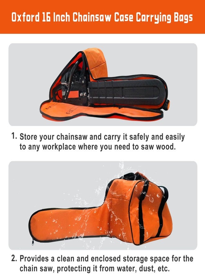 MOEBULB Chainsaw Bag Compatible with Husqvarna 12'' 14'' 16'' Chainsaws, Orange - Image 3