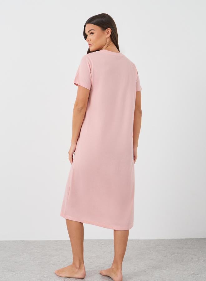 ستايلي طقم ستايلي من قطعتين - تي شيرت نوم بطبعة نحلة وزهور - Image 5