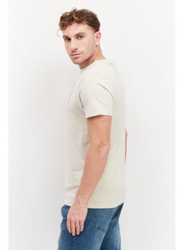 DUCK AND COVER Men Crew Neck Short Sleeves Printed T-Shirt, Beige  - Image 2