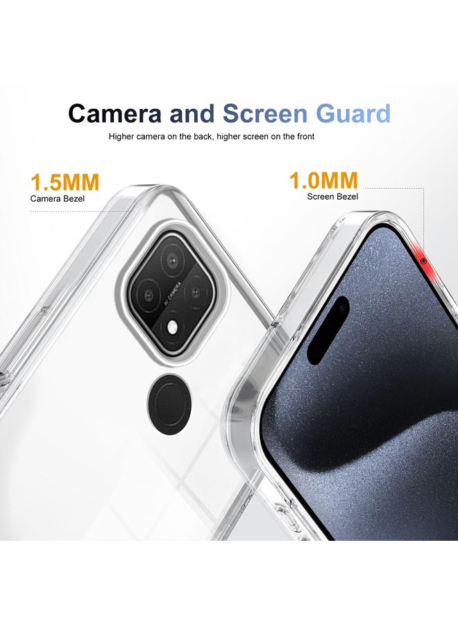 اس-توب جراب لهاتف OPPO A15 / A15s جراب هاتف TPU هجين من الأكريليك الشفاف المقاوم للانزلاق - Image 2