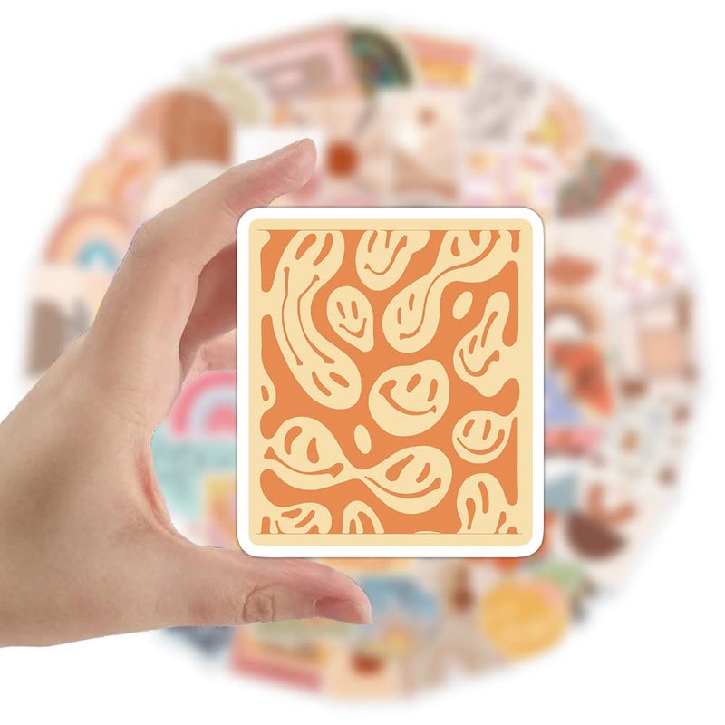 Eoaod 200Pcs Water Bottle Stickers for Kids, Cute Stickers for Water Bottles, Vinyl Waterproof Boho Stickers Aesthetic Laptop Sticker Pack Scrapbook Vintage Stickers Skateboard Stickers for Kids Teens Girls - Image 2