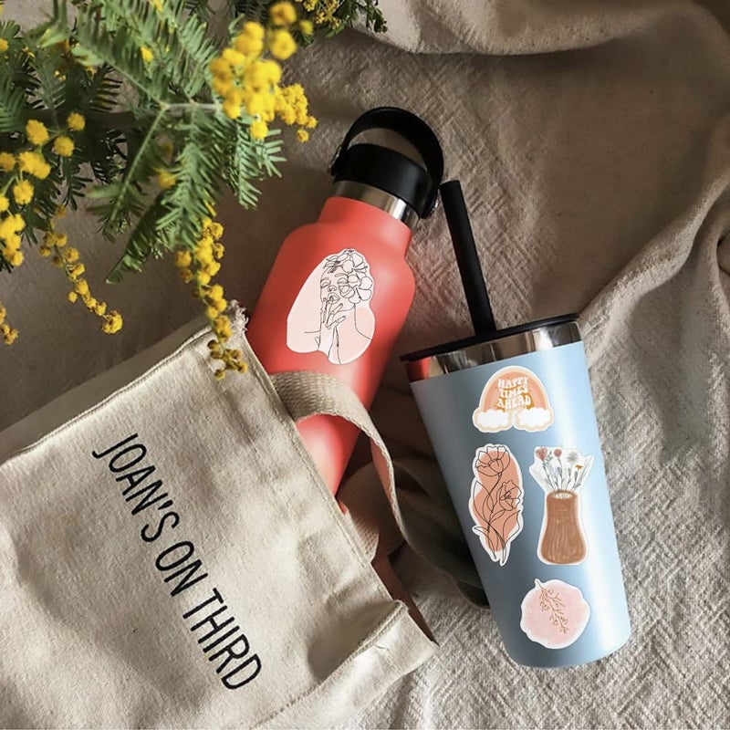 Eoaod 200Pcs Water Bottle Stickers for Kids, Cute Stickers for Water Bottles, Vinyl Waterproof Boho Stickers Aesthetic Laptop Sticker Pack Scrapbook Vintage Stickers Skateboard Stickers for Kids Teens Girls - Image 5