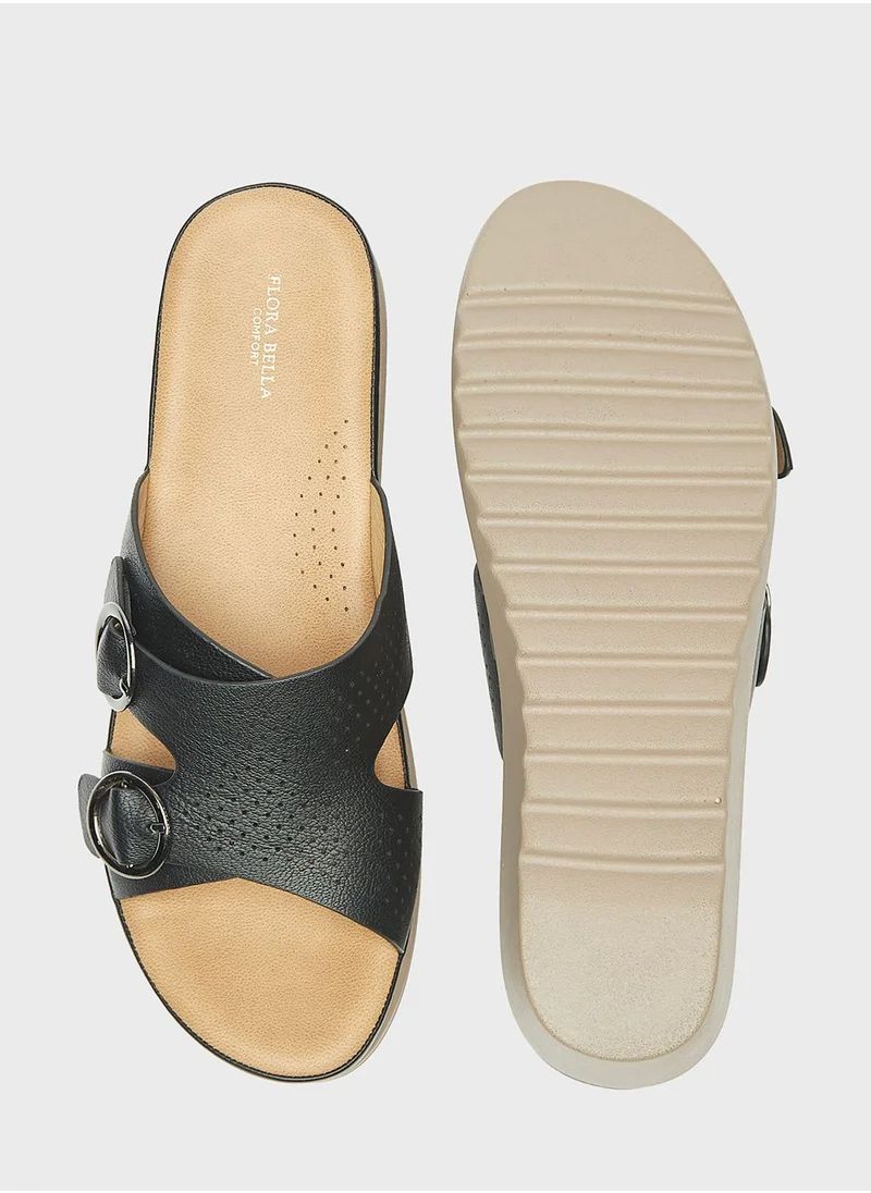 shoexpress Multi Strap Flat Sandals