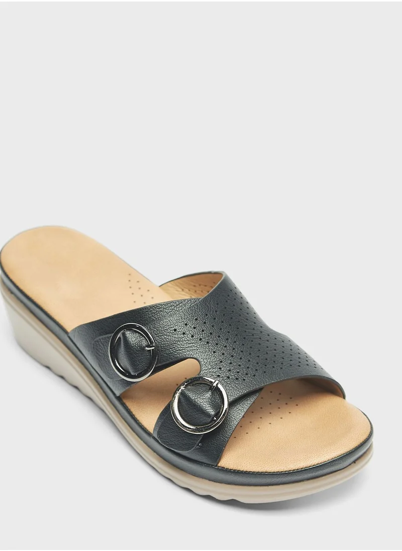 shoexpress Multi Strap Flat Sandals