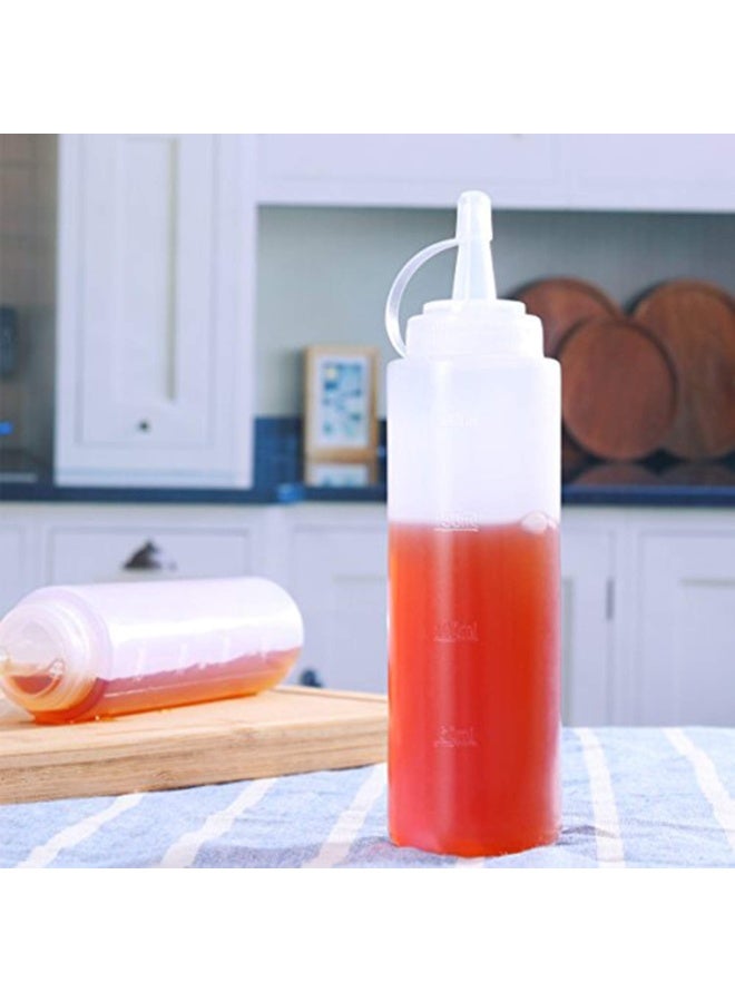 5 Pack Plastic Squeeze Bottles with Caps,8 Oz,Best Dispensers for Home & Restaurant Ketchup, Mustard, Mayo, Dressings, Olive Oil, BBQ Sauce- BPA Free  - Image 5