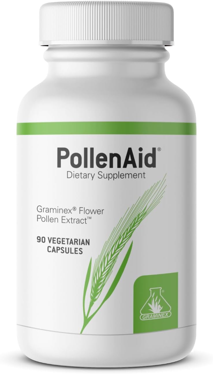 GRAMINEX PollenAid Prostate Supplement All Natural Prostate Support for Bladder Control  Urinary Tract Health Rye Pollen Extract Made in USA 90 Vegetarian Caps Pack of 2 - Image 2