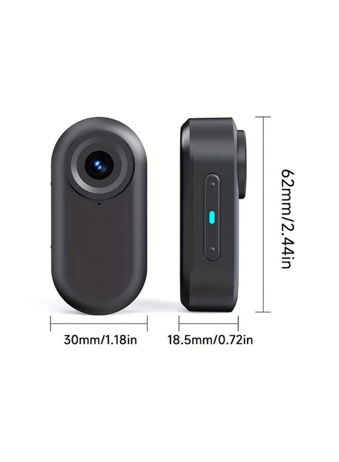 Black HD 1080P Pet Recorder With 1 47 Inch Color Screen Ultra Wide Angle Loop Recording For Sports Travel Cycling Pet Safety Vlog - Image 3