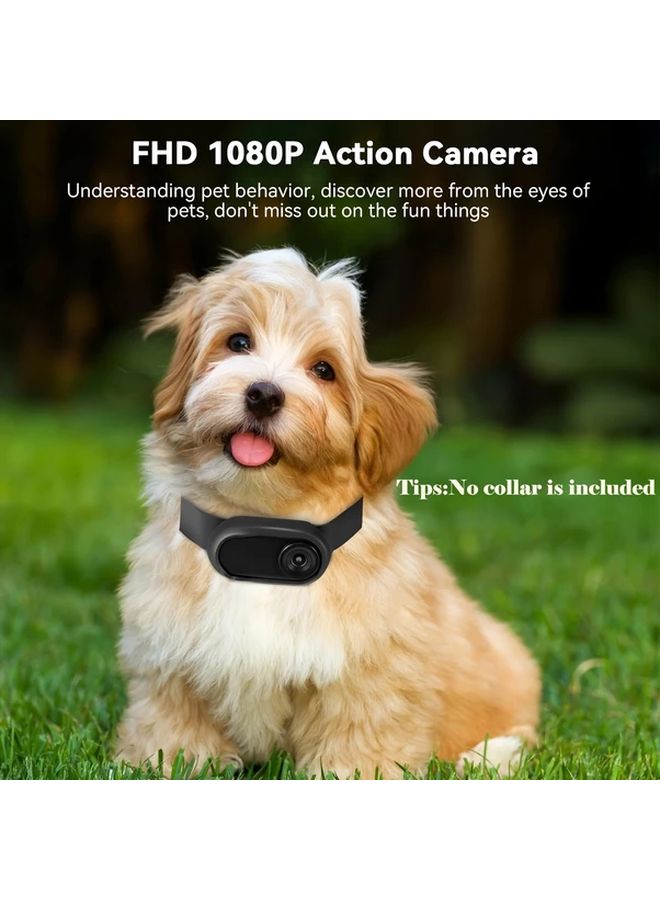 Black HD 1080P Pet Recorder With 1 47 Inch Color Screen Ultra Wide Angle Loop Recording For Sports Travel Cycling Pet Safety Vlog - Image 5