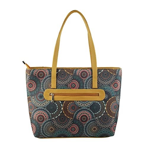 Mochi Womens Synthetic Green Tote Bag (One Size) - Image 3