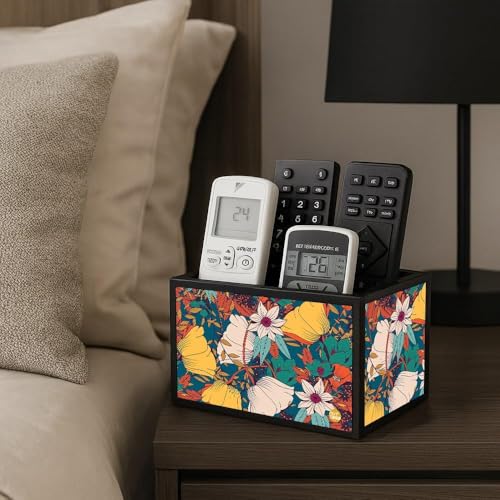 Nutcase Designer Wooden Remote Stand for Home - Remote Control Holder Organizer Caddy for TV/AC Remotes-Multipurpose Desk Organiser-6�x4�x4� - Image 5
