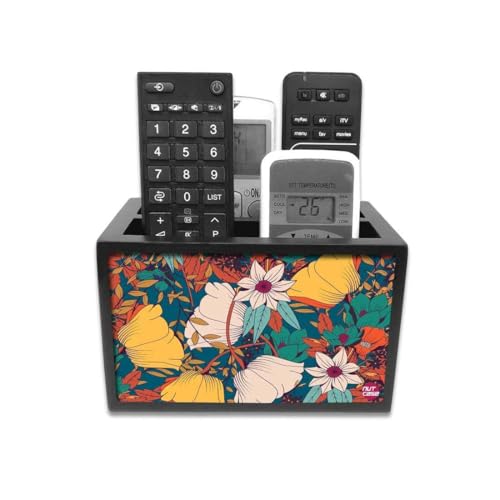 Nutcase Designer Wooden Remote Stand for Home - Remote Control Holder Organizer Caddy for TV/AC Remotes-Multipurpose Desk Organiser-6�x4�x4� - Image 4