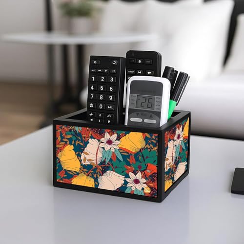 Nutcase Designer Wooden Remote Stand for Home - Remote Control Holder Organizer Caddy for TV/AC Remotes-Multipurpose Desk Organiser-6�x4�x4� - Image 2