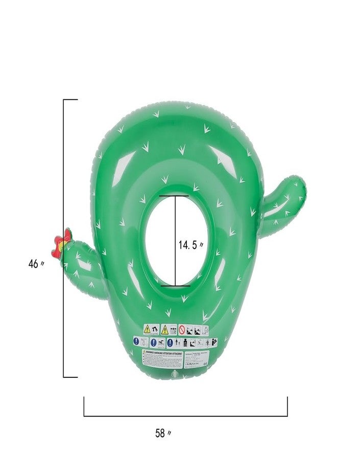 ZaH Cactus Swim Ring Swimming Pool Inflatable Floats for Adults - Image 3