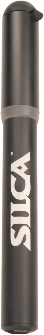 SILCA Gravelero Mini Bike Pump  high Volume GravelMountainRoad  Alloy Body wHose and Locking Chuck  Presta and Schrader Head  Micro Hand Pump for tubedtubeless Tires  Bike Hand Pump - Image 1