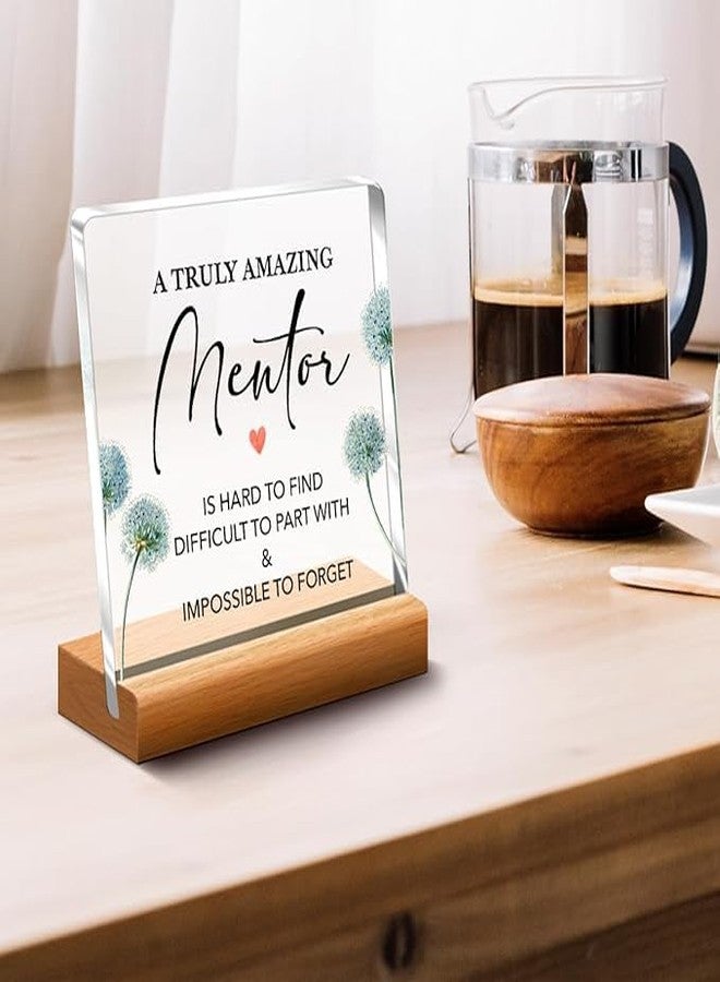 Bs amor Inspirational Gift Ideas - Thank You Gifts for Women Men Friends - Mentors Appreciation Gifts for Coworker - Motivational Quote Clear Desk Sign Decor Home Office Desk Decor (5 x 4 Inches) - Image 5