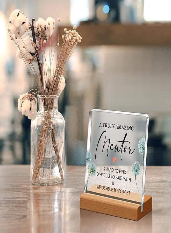 Bs amor Inspirational Gift Ideas - Thank You Gifts for Women Men Friends - Mentors Appreciation Gifts for Coworker - Motivational Quote Clear Desk Sign Decor Home Office Desk Decor (5 x 4 Inches) - Image 4
