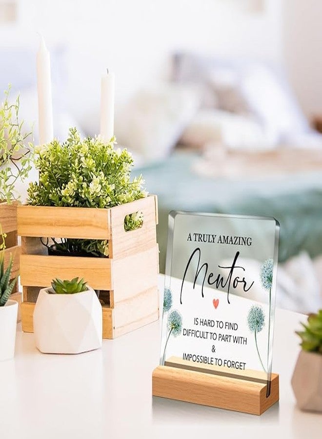Bs amor Inspirational Gift Ideas - Thank You Gifts for Women Men Friends - Mentors Appreciation Gifts for Coworker - Motivational Quote Clear Desk Sign Decor Home Office Desk Decor (5 x 4 Inches) - Image 3