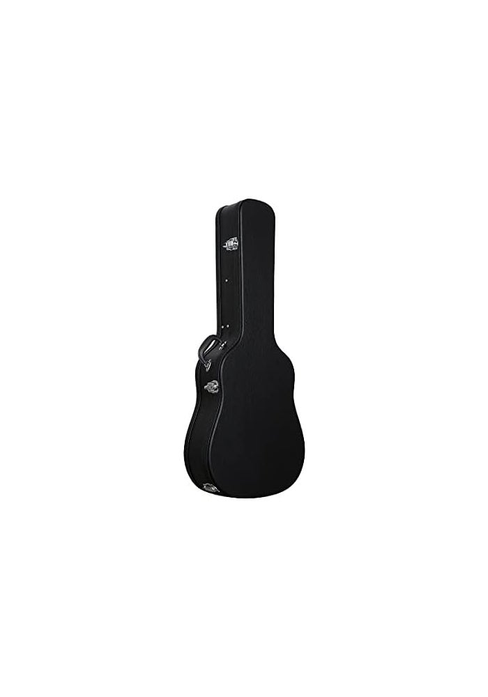 MegArya 41" Acoustic Guitar Hard Case - Black - Image 4