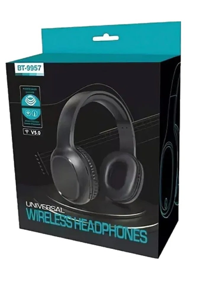 VINTAGE T9 - Wireless Bluetooth Headphones with Noise Cancelling Over-Ear Stereo Earphones - Image 1
