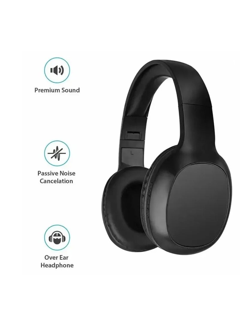 VINTAGE T9 - Wireless Bluetooth Headphones with Noise Cancelling Over-Ear Stereo Earphones - Image 1