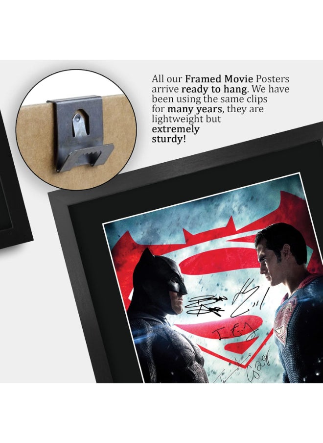HWC Trading HWC Trading Batman v Superman Ben Affleck, Henry Cavill Gifts Printed Signed Autograph Picture for Movie Memorabilia Fans - 16" x 12" Framed  - Image 5