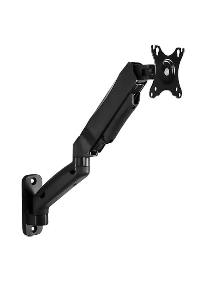 PROMASS Counterbalance Single Monitor Arm Wall Mount, For 17"-32" Inches & Full Motion Long Arm With Gas Spring & Height Adjustable & Desk Mount, (91-1.DA32112) Black - Image 1
