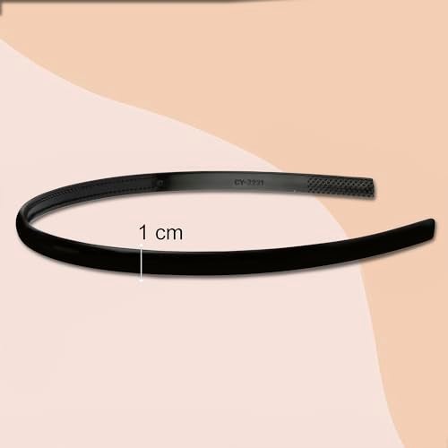 Seeotwo 12 Pieces Premium Plastic Hairband Sports Yoga Multi Style Non-Slip Multi Colour Glossy Korean Headband Unisex Fashion Adjustable Hair Band for Women, Girls, Teens, Men (Multicolor, 12) - Image 5