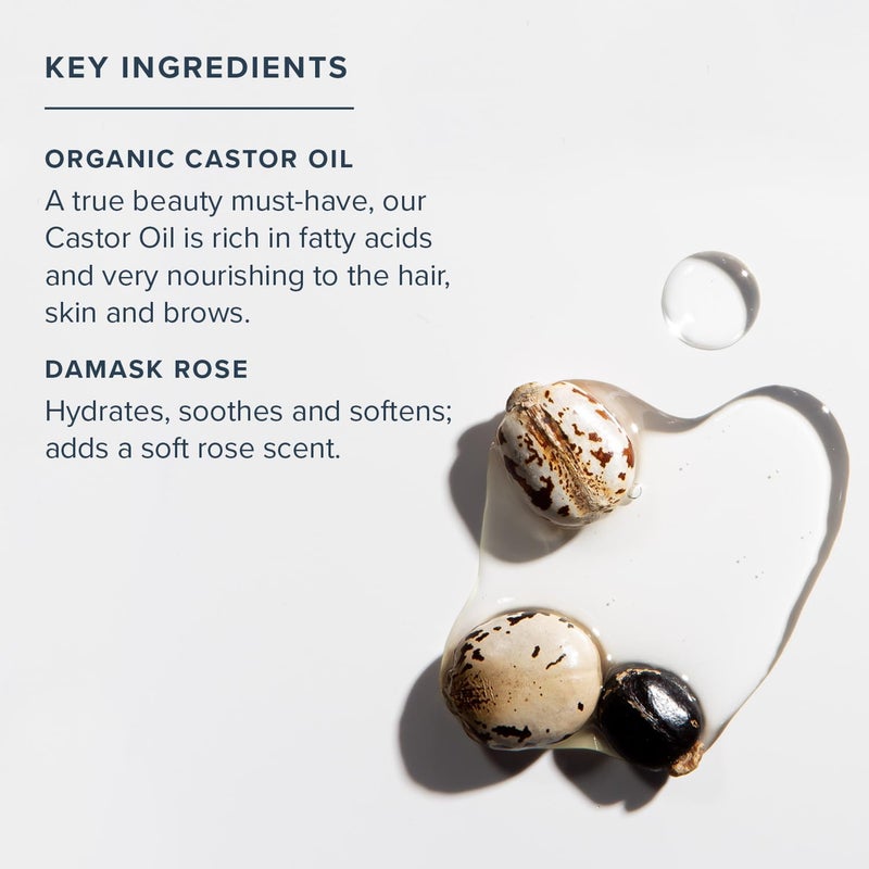 HERITAGE STORE Rose Castor Oil Nourishing Hair Treatment - Deep Hydration for Hair, Body Care and Brows - Cold Pressed Organic Castor Oil, Organic Rose Oil, Damask Rose - Vegan, 60-Day Guarantee, 2oz - Image 3