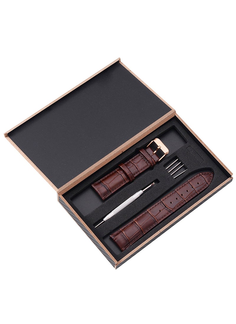 Adando - Adando Genuine Leather Watch Strap Soft Bamboo Pattern Genuine Cowhide Leather Strap Leather Replacement Watch Band for Men Women 20mm 22mm Replacement Bands for Watch Accessories for Watch - Image 1