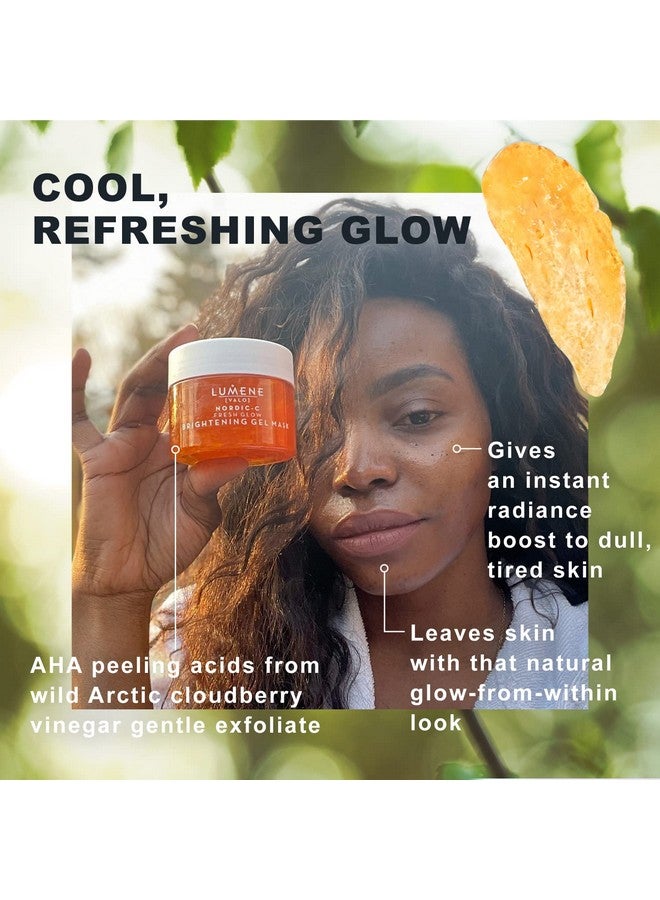 Lumene Nordic C Fresh Glow Brightening Gel Mask Gentle Vitamin C Face Mask Arctic Cloudberry Aha Exfoliant For Glowing Skin Hydrating Facial Mask (150Ml) - Image 4