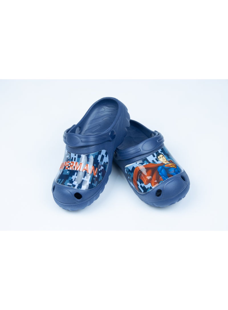 سوبر مان Superman Kids Clogs صندل سهل الارتداء خفيف الوزن ومريح – للأولاد – أزرق داكن - Image 2