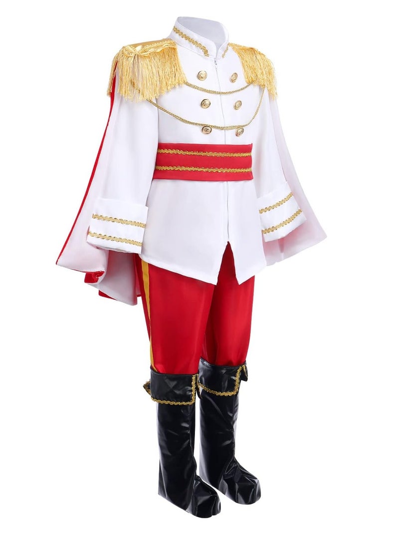 Prince Charming Costume Prince Dress up Medieval Royal Prince Outfit Cosplay Halloween Costume for Toddler Kid Boy - Image 2
