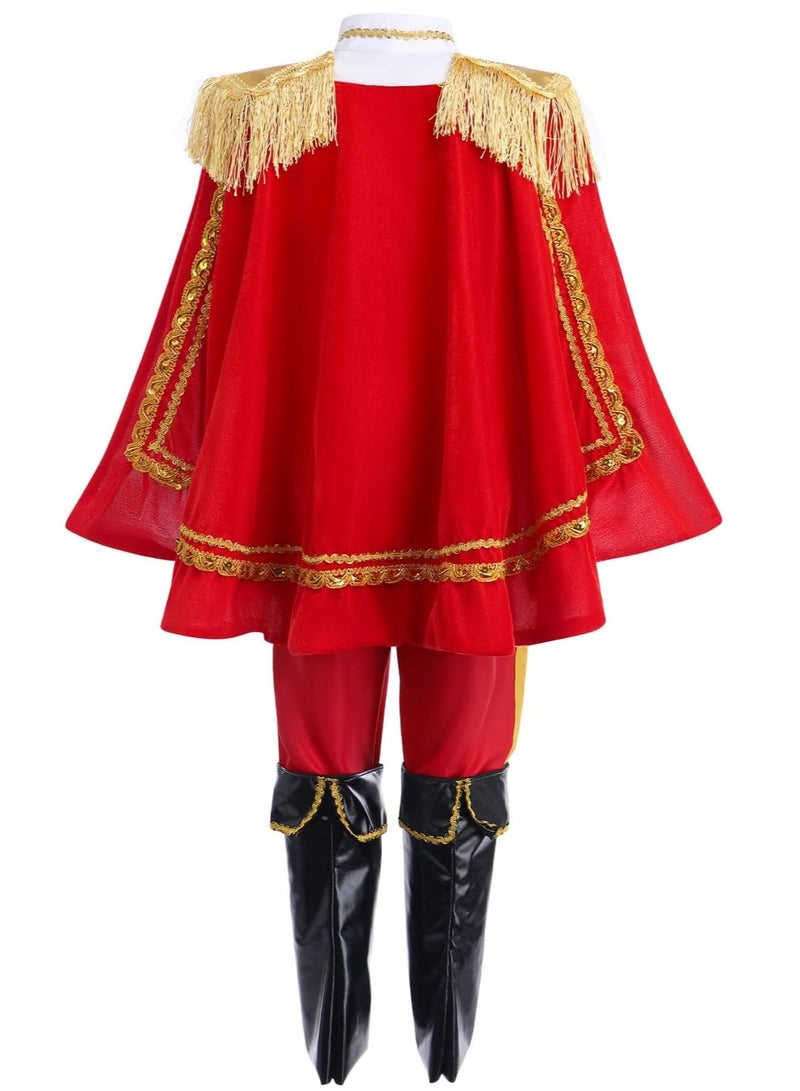 Prince Charming Costume Prince Dress up Medieval Royal Prince Outfit Cosplay Halloween Costume for Toddler Kid Boy - Image 3