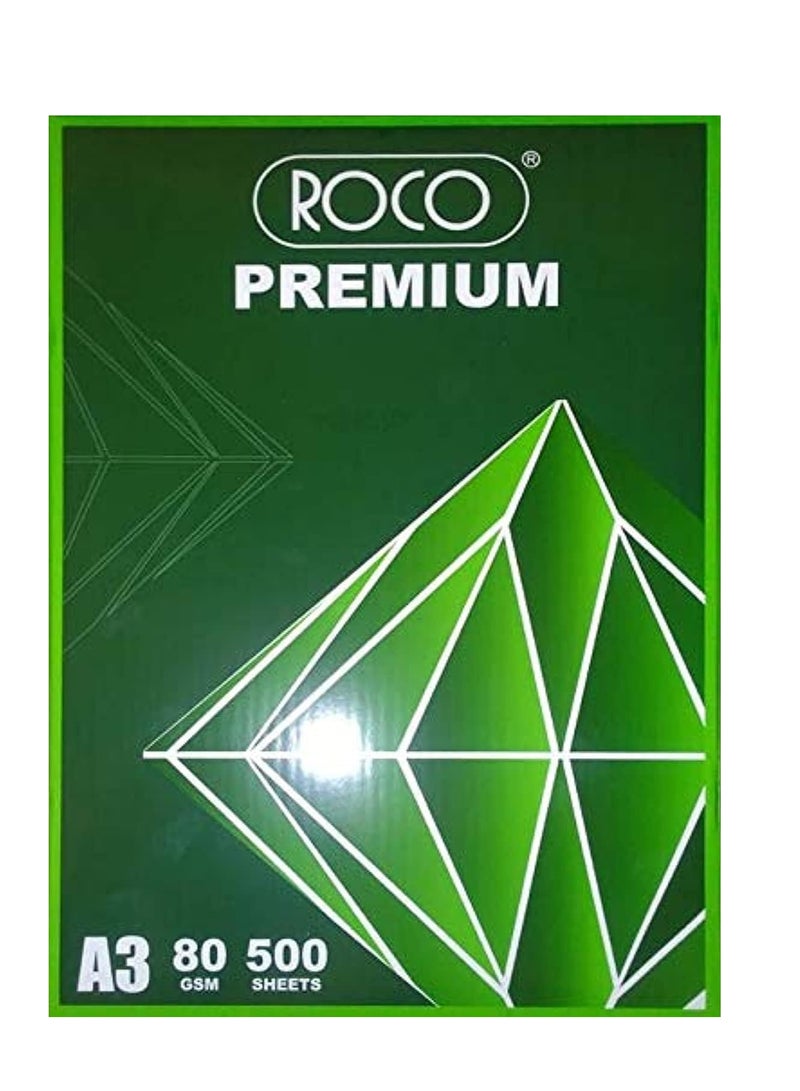 A4 printing paper, Roco, 80 gsm, 500 sheets - Image 1