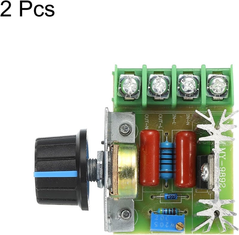 Electrobot 2000W SCR Voltage Regulator Dimmer Pack of 2 High Power 220V Thyristor Controller Adjustable AC Motor Fan Light Speed Temperature Controller Module - Image 3