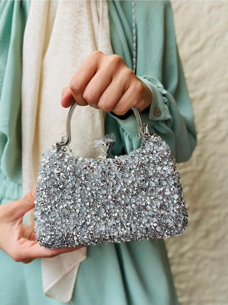 Çanta Trend Bag Trend Evening Long Chain Detailed Women's Bag  - Image 3