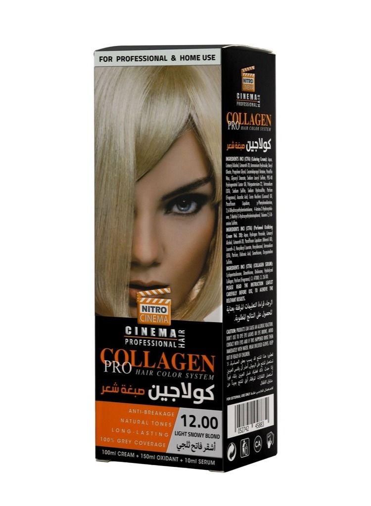 Collagen Hair Dye Light Snowy Blonde 12.00