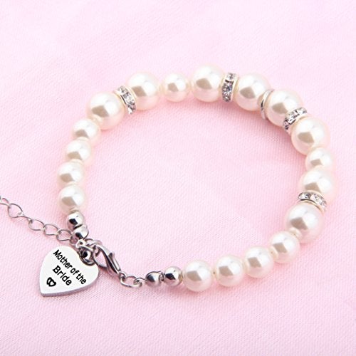 SEIRAA Mother In Law Pearl Bracelet Wedding Gift for Mother of the Bride/Groom (pearl bracelet suit) - Image 5