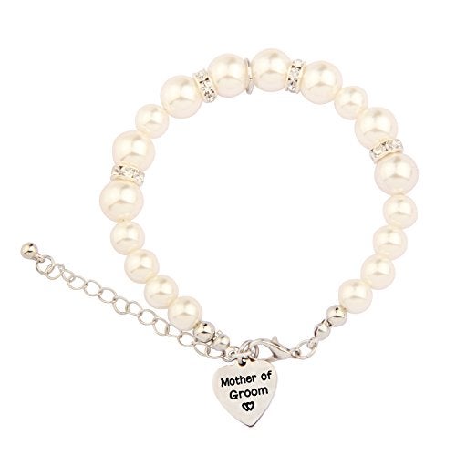 SEIRAA Mother In Law Pearl Bracelet Wedding Gift for Mother of the Bride/Groom (pearl bracelet suit) - Image 3