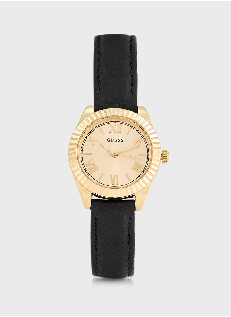 GUESS Mini Luna Leather Strap Analog Watch