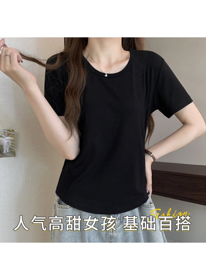 Your Sun Summer Women'S Short Sleeve T-Shirt, Skin-Friendly Comfortable Base Layer, Regular Shoulder Round Neck Top Women'S T-Shirt - Image 5