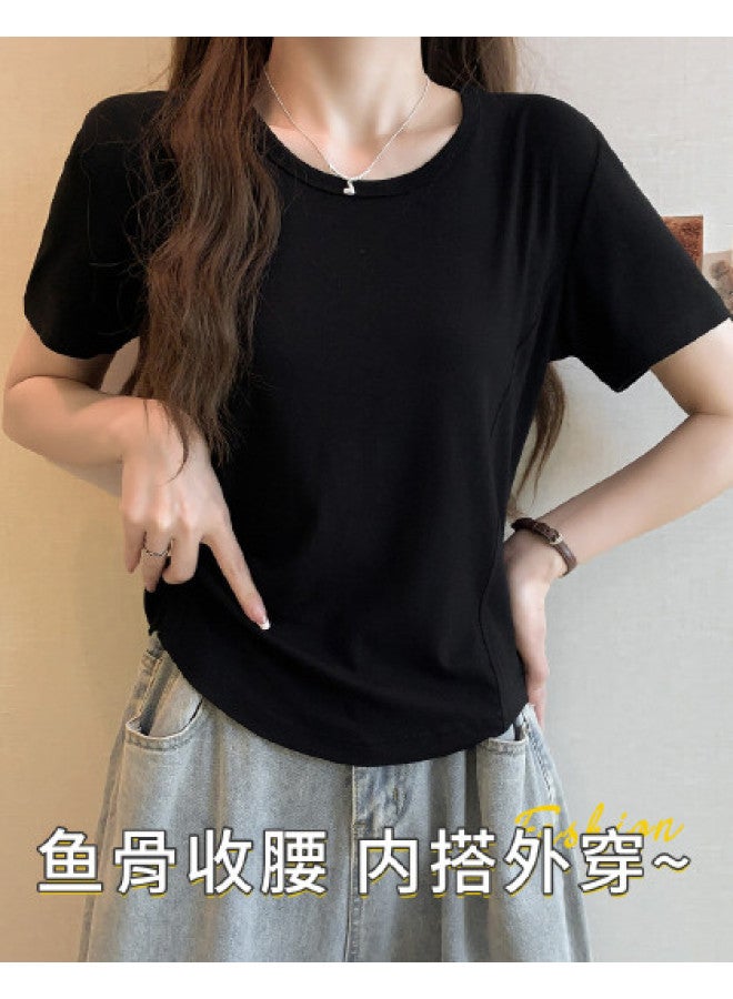 Your Sun Summer Women'S Short Sleeve T-Shirt, Skin-Friendly Comfortable Base Layer, Regular Shoulder Round Neck Top Women'S T-Shirt - Image 1