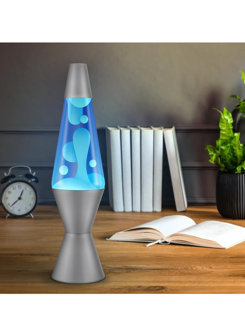 Lava Lamp 2103, White Wax, Blue Liquid, Silver Base and Cap, Original 14.5 inch LAVA® Motion Lamp to Illuminate Your Mood - pzsku/Z4280BBC05EF94E44B557Z/45/1741441261/4ad6fe16-0526-48ec-9c6f-e1c7e166e765