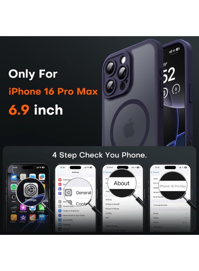 Aethar iPhone 16 Pro Max Magsafe Clear Case, Full Camera Protection (with Ultra HD Lens Film) N52 Powerful Magnet, Shock-Rated Protection, Anti-Yellow and Scratch Cover, Ultra-Thin, Magnetic Cover, for iPhone 16 Pro Max 6.9-inch - Image 2