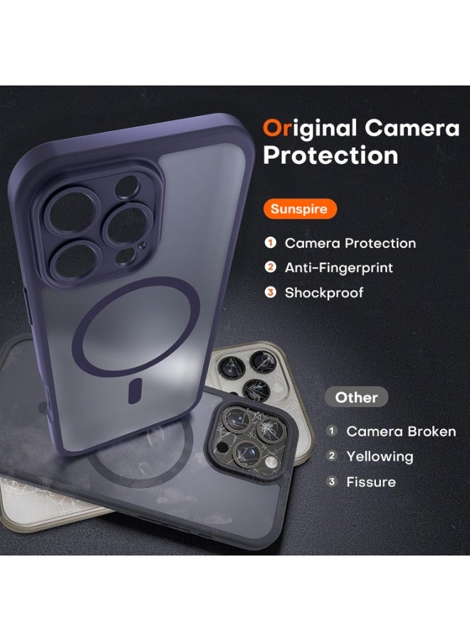 Aethar iPhone 16 Pro Max Magsafe Clear Case, Full Camera Protection (with Ultra HD Lens Film) N52 Powerful Magnet, Shock-Rated Protection, Anti-Yellow and Scratch Cover, Ultra-Thin, Magnetic Cover, for iPhone 16 Pro Max 6.9-inch - Image 5