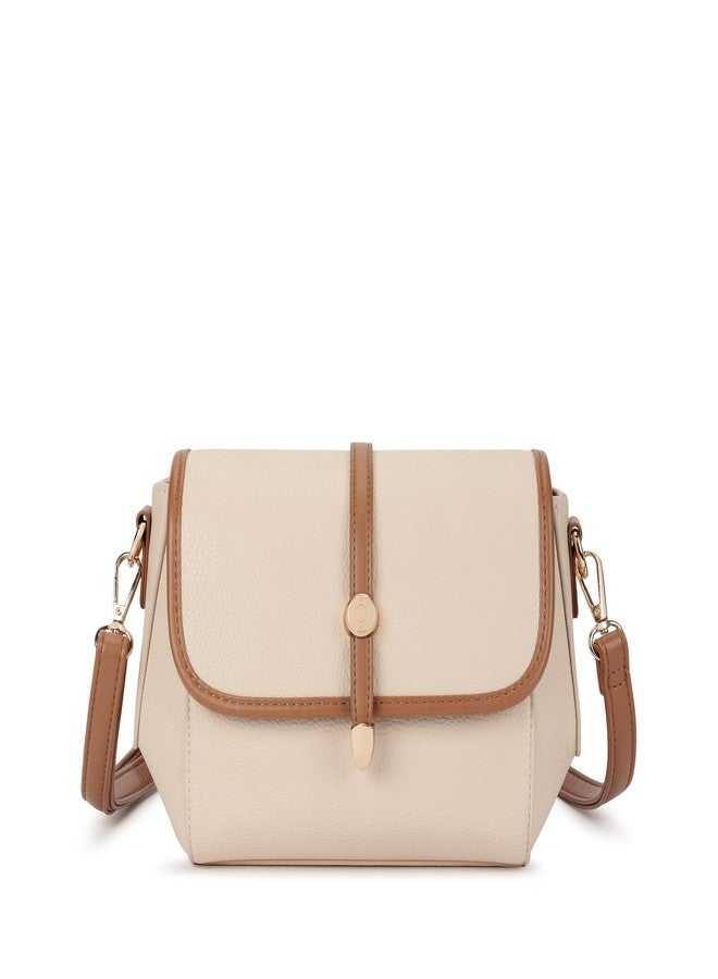 Fastrack Orbit Flap Sling | Faux-Leather Women’s Sling Bag | Spacious Compartment & Detachable Strap for Daily Use - Image 1