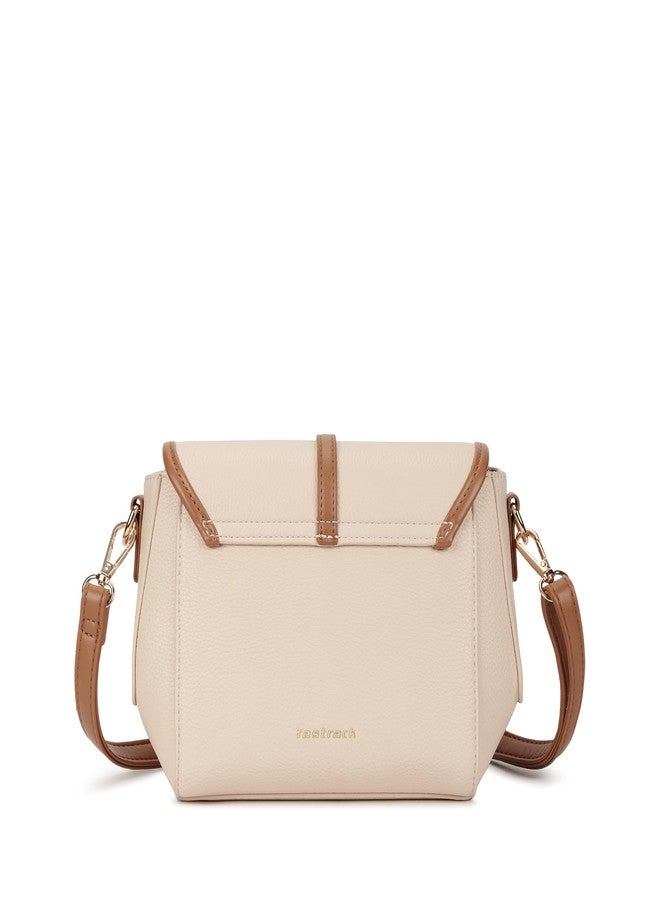 Fastrack Orbit Flap Sling | Faux-Leather Women’s Sling Bag | Spacious Compartment & Detachable Strap for Daily Use - Image 5