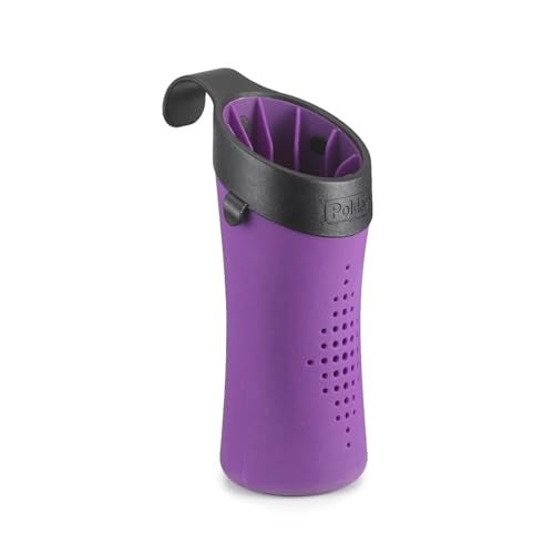 Polder High-Heat Silicone Hot Sleeve Cover for Flat Iron, Curling Iron, Hair Straightener, Portable Travel Pouch for Hot Hair Styling Tools, Organizer Sleeve for Travel or at Home Use, Purple - Image 1