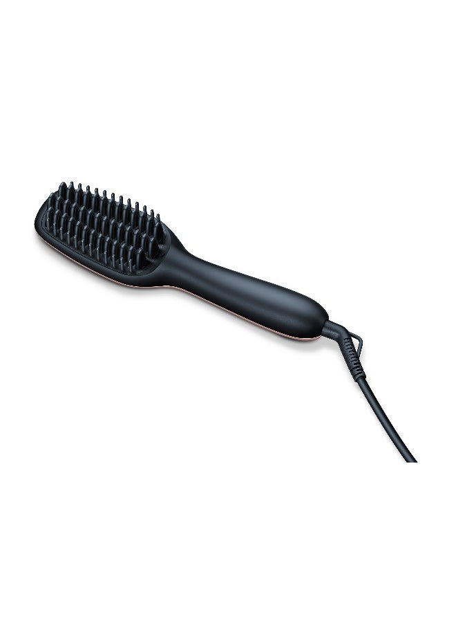 Beurer HS 60 Hair Straightening Brush, Ceramic-Coated Bristles with Integrated Ion Function for Sleek and Shiny Hair  - Image 2