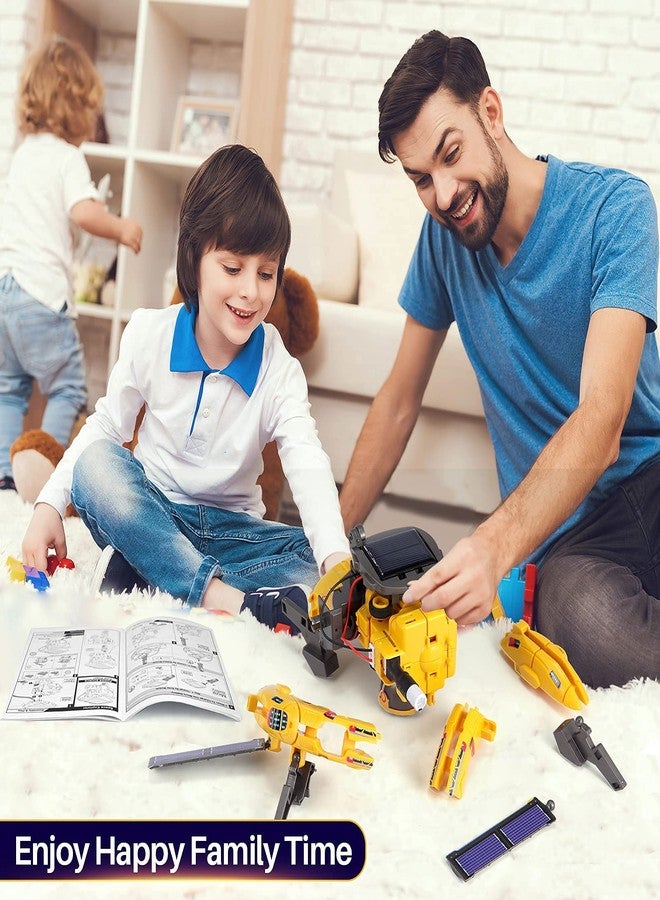 COBFDHA STEM Projects for Kids Age 8-12, Science Kits Boys, Solar Robot Space Toys Gifts 8-14 Year Old Teen Boys Girls, 120Pcs Building Experiments Robots Teenage Ages 9 10 11 12 , Yellow - Image 3